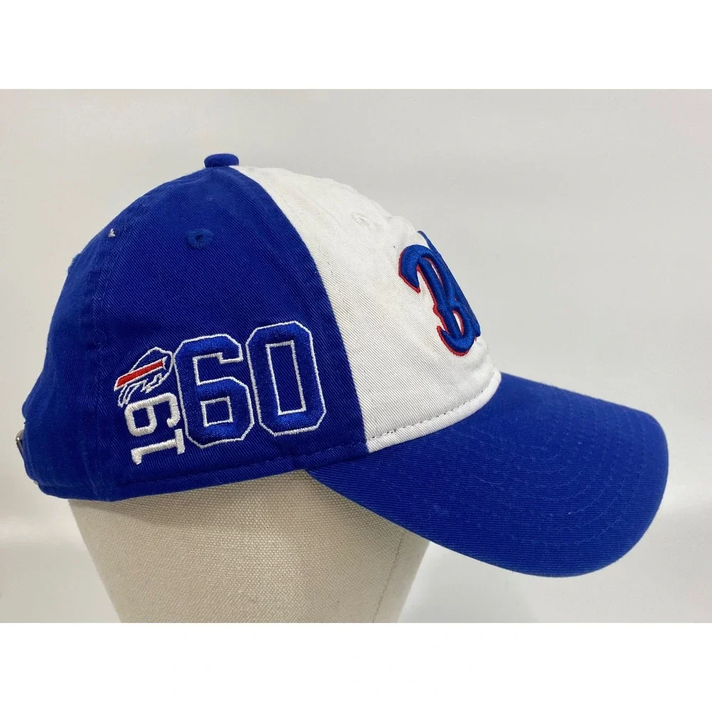 New Era 9TWENTY Buffalo Bills Womens Hat Blue White 1960 Adjustable‎ NFL Cap